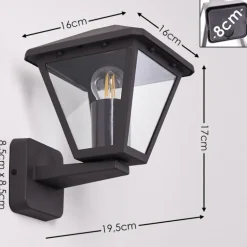 Applique murale d'extérieur Malmberget Transparent, 1 lumière