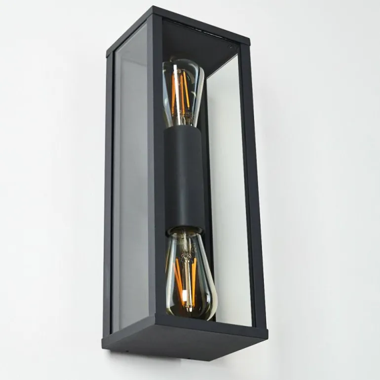 Applique murale d'extérieur Kiwalik Anthracite, 2 lumières