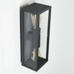 Applique murale d'extérieur Kiwalik Anthracite, 2 lumières