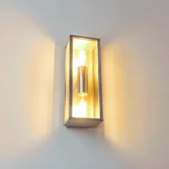 Applique murale d'extérieur Kiwalik Argenté, 2 lumières