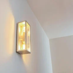 Applique murale d'extérieur Kiwalik Argenté, 2 lumières