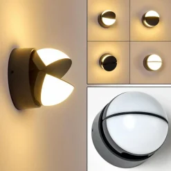 Applique murale d'extérieur Alghero LED Anthracite, 2 lumières