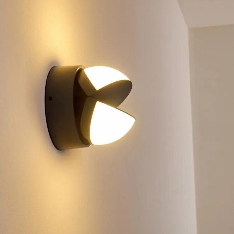 Applique murale d'extérieur Alghero LED Anthracite, 2 lumières