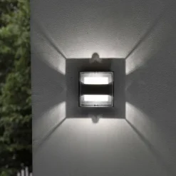 Applique murale d'extérieur Lutec DELTA LED Anthracite, 1 lumière
