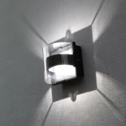 Applique murale d'extérieur Lutec DELTA LED Anthracite, 1 lumière