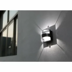 Applique murale d'extérieur Lutec DELTA LED Anthracite, 1 lumière