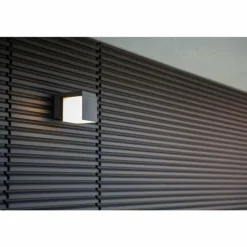 Applique murale d'extérieur Lutec Cuba LED Anthracite, 1 lumière
