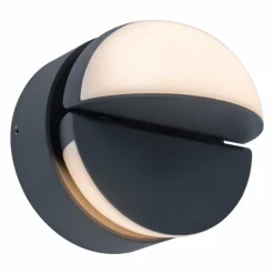 Applique murale d'extérieur Lutec Eklips LED Anthracite, 2 lumières