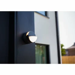 Applique murale d'extérieur Lutec Eklips LED Anthracite, 2 lumières