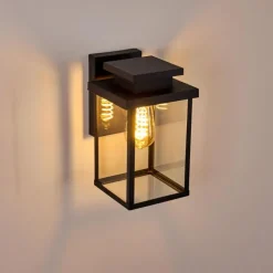Applique murale d'extérieur Tieva Noir, 1 lumière