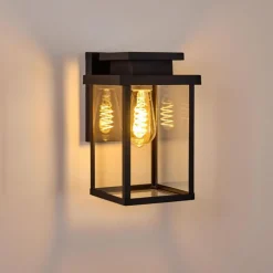 Applique murale d'extérieur Tieva Noir, 1 lumière