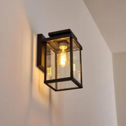 Applique murale d'extérieur Tieva Noir, 1 lumière