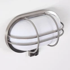 Applique murale d'extérieur Belmopan Acier inoxydable, 1 lumière, Détecteur de mouvement