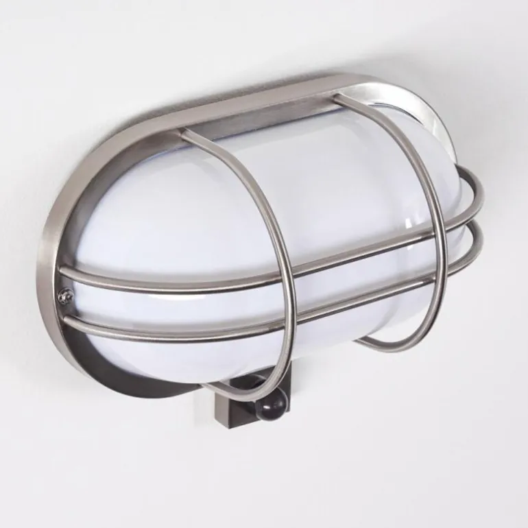 Applique murale d'extérieur Belmopan Acier inoxydable, 1 lumière, Détecteur de mouvement