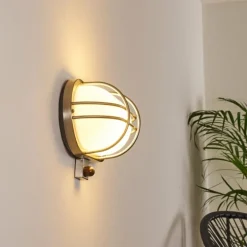 Applique murale d'extérieur Belmopan Acier inoxydable, 1 lumière, Détecteur de mouvement