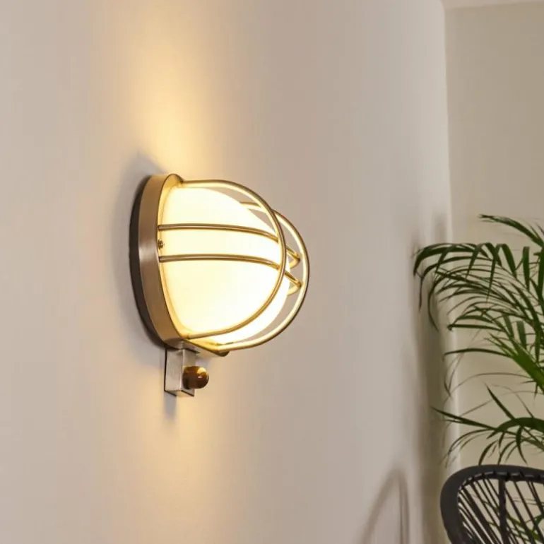 Applique murale d'extérieur Belmopan Acier inoxydable, 1 lumière, Détecteur de mouvement