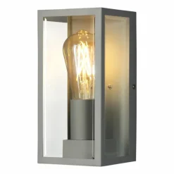 Applique murale d'extérieur Lutec Mondrian Argenté, 1 lumière