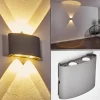 Applique murale d'extérieur Abaiang LED Gris, 1 lumière
