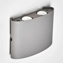 Applique murale d'extérieur Abaiang LED Gris, 1 lumière