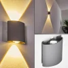 Applique murale d'extérieur Abaiang LED Gris, 1 lumière