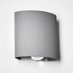 Applique murale d'extérieur Abaiang LED Gris, 1 lumière
