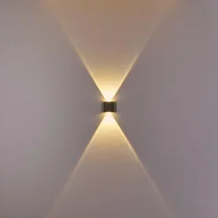 Applique murale d'extérieur Abaiang LED Gris, 1 lumière