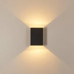 Applique murale d'extérieur Benin LED Noir, 2 lumières