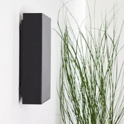 Applique murale d'extérieur Benin LED Noir, 2 lumières