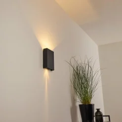 Applique murale d'extérieur Benin LED Noir, 2 lumières