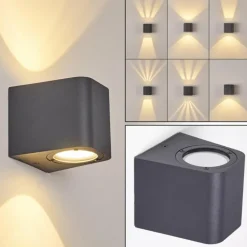 Applique murale d'extérieur Maputo LED Anthracite, 2 lumières