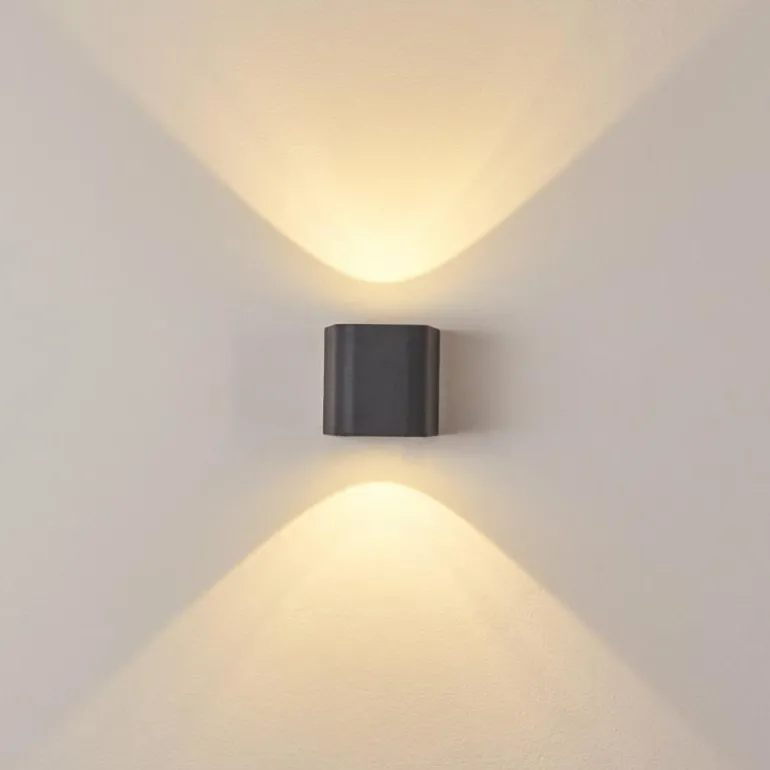 Applique murale d'extérieur Maputo LED Anthracite, 2 lumières