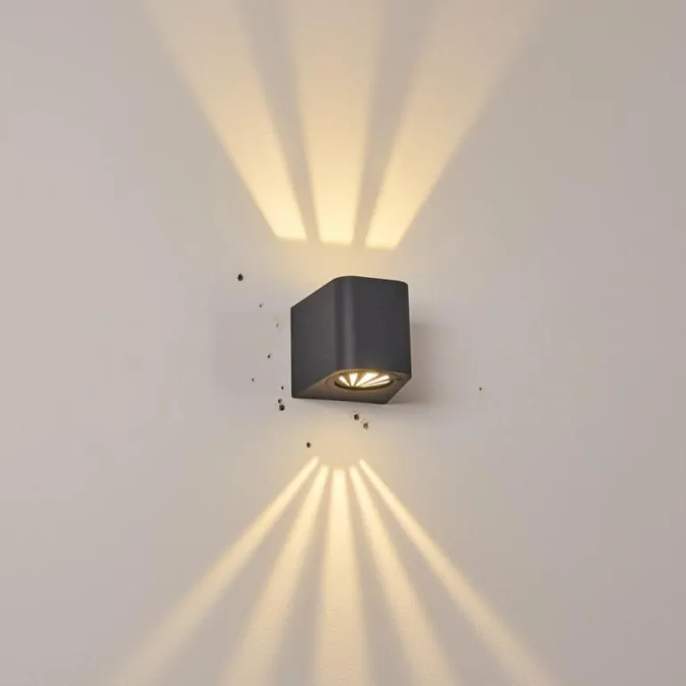 Applique murale d'extérieur Maputo LED Anthracite, 2 lumières