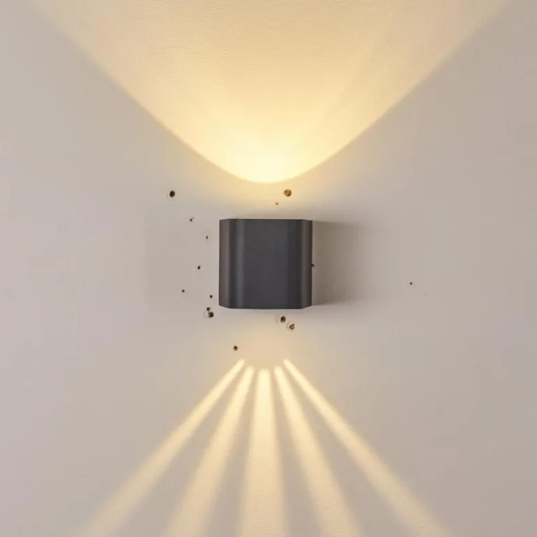 Applique murale d'extérieur Maputo LED Anthracite, 2 lumières