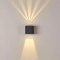 Applique murale d'extérieur Maputo LED Anthracite, 2 lumières