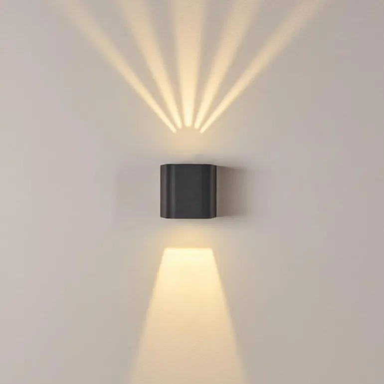 Applique murale d'extérieur Maputo LED Anthracite, 2 lumières