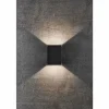 Applique murale d'extérieur Nordlux FOLD LED Noir, 2 lumières