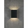 Applique murale d'extérieur Nordlux FOLD LED Noir, 2 lumières