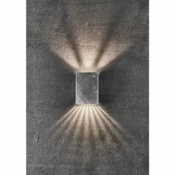 Applique murale d'extérieur Nordlux FOLD LED Acier brossé, 2 lumières