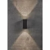 Applique murale d'extérieur Nordlux ASBOL LED Noir, 2 lumières