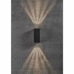 Applique murale d'extérieur Nordlux ASBOL LED Noir, 2 lumières