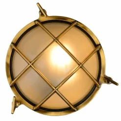 Applique murale d'extérieur Lucide DUDLEY Or, Laiton, 1 lumière