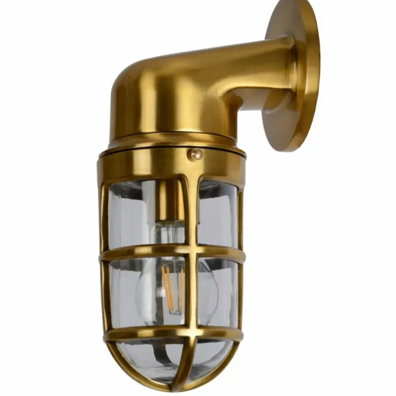 Applique murale d'extérieur Lucide DUDLEY Or, Laiton, 1 lumière