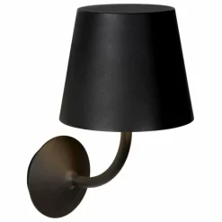 Applique murale d'extérieur Lucide JUSTIN LED Noir, 1 lumière