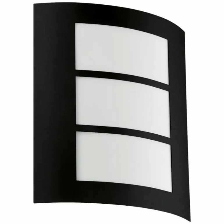 Applique murale d'extérieur Eglo CITY Noir, 1 lumière