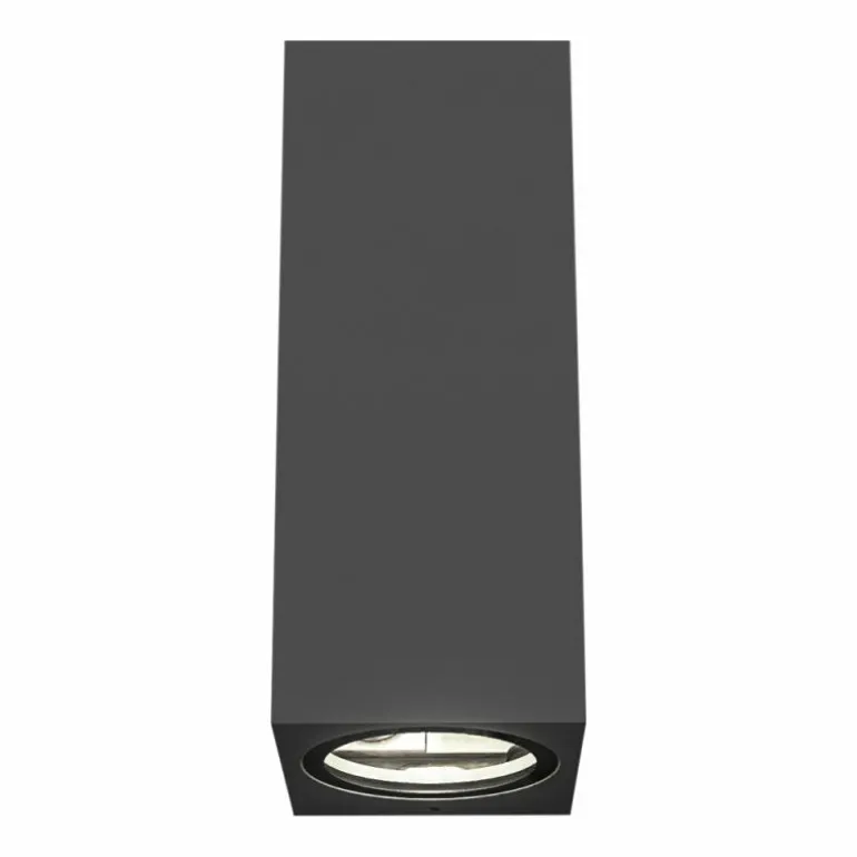 Applique murale d'extérieur KS Verlichting Geo Noir, 2 lumières