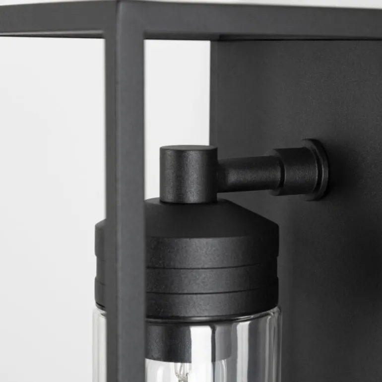 Applique murale d'extérieur KS Verlichting Hudson Noir, 1 lumière