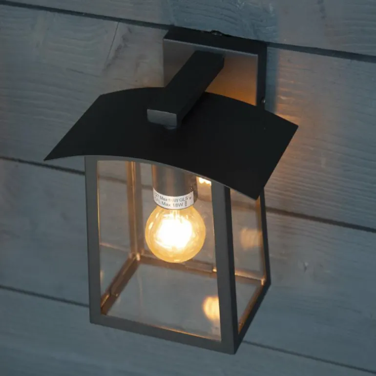 Applique murale d'extérieur KS Verlichting Motto Noir, 1 lumière