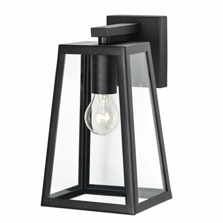 Applique murale d'extérieur KS Verlichting Luuk Noir, 1 lumière