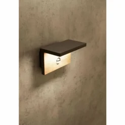 Applique murale d'extérieur Mantra RUKA LED Gris, 1 lumière, Détecteur de mouvement