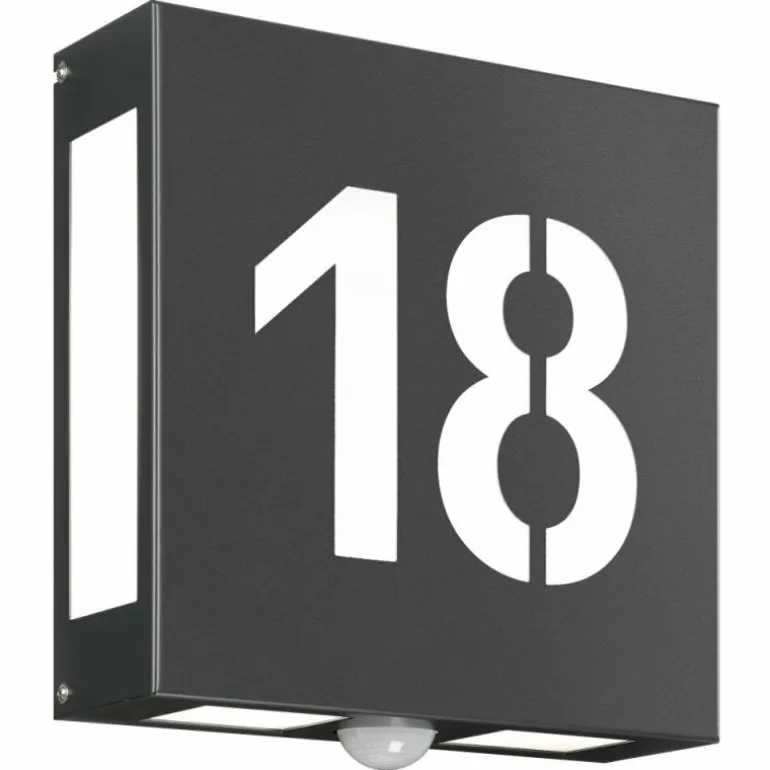 Applique murale d'extérieur CMD AQUA LEGENDO Anthracite, 2 lumières, Détecteur de mouvement